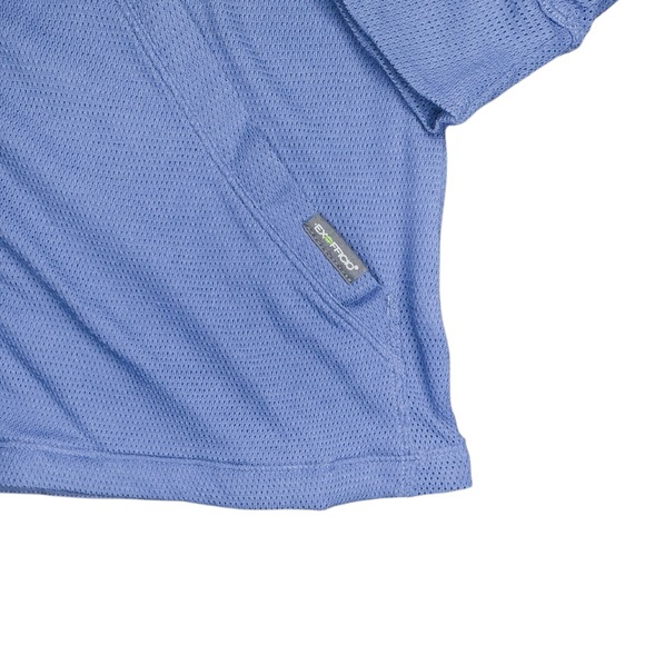 Exofficio Buzz Off Womens Insect Shield Hooded Jacket XS Blue Button Lightweight - Picture 7 of 8